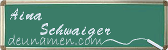 Aina Schwaiger Visitenkarte